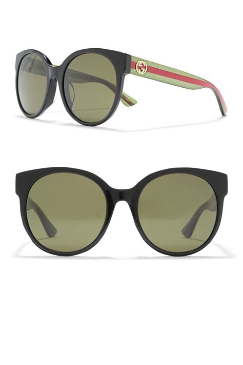 gucci 854 56-16 sunglasses|gucci 56mm round sunglasses.